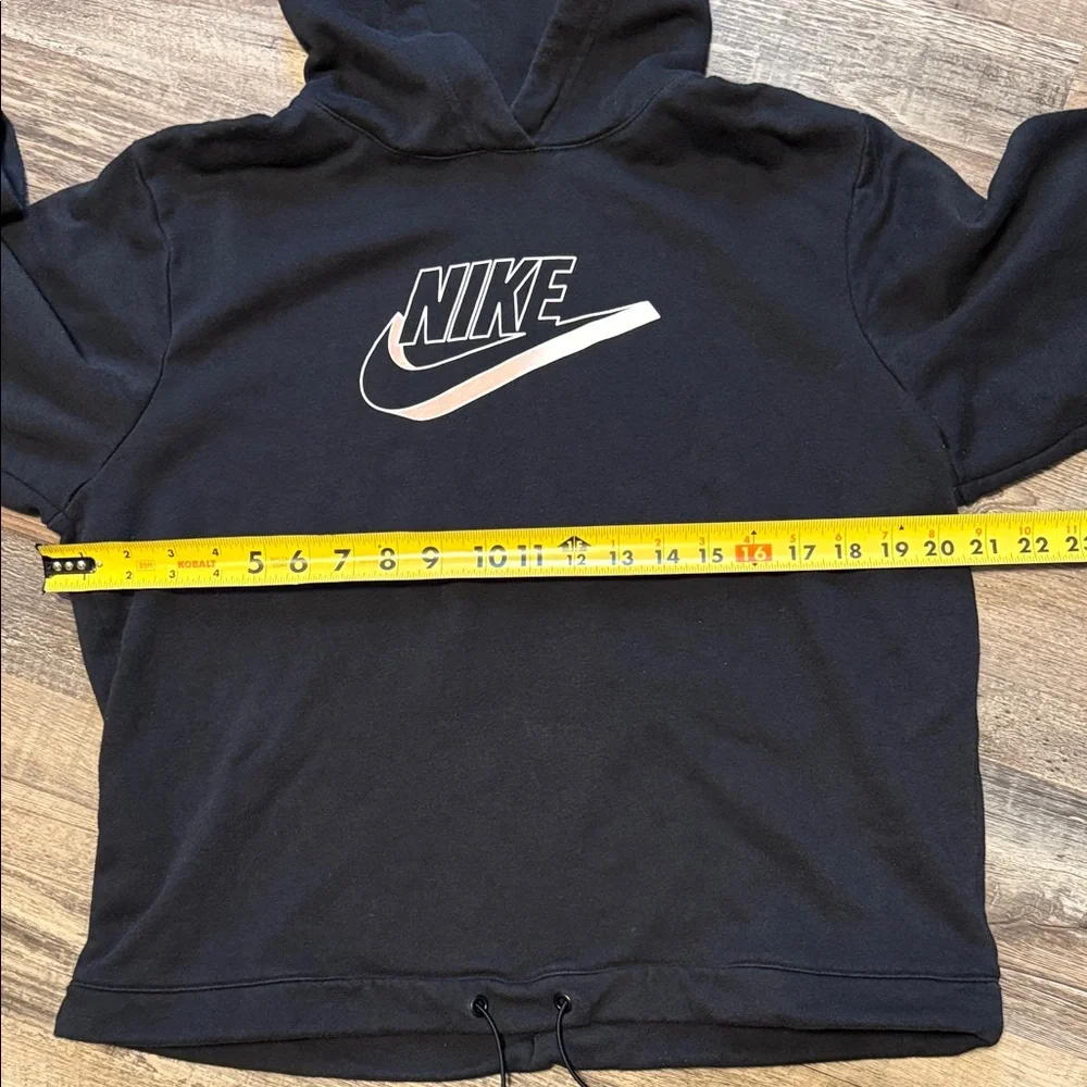 Nike Women’s size S Black Hoodie with White Swoosh